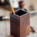 Premium Wooden Pen Stand Desk Organizer for Home and Office