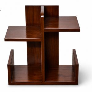 Elite Wooden Desktop Bookshelf – Chocolate Finish