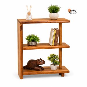 Rustic Wooden Display Shelf
