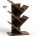 Modern Tree Bookshelf – Chocolate Finish