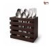 Wooden Spoon Holder – Chocolate Finish